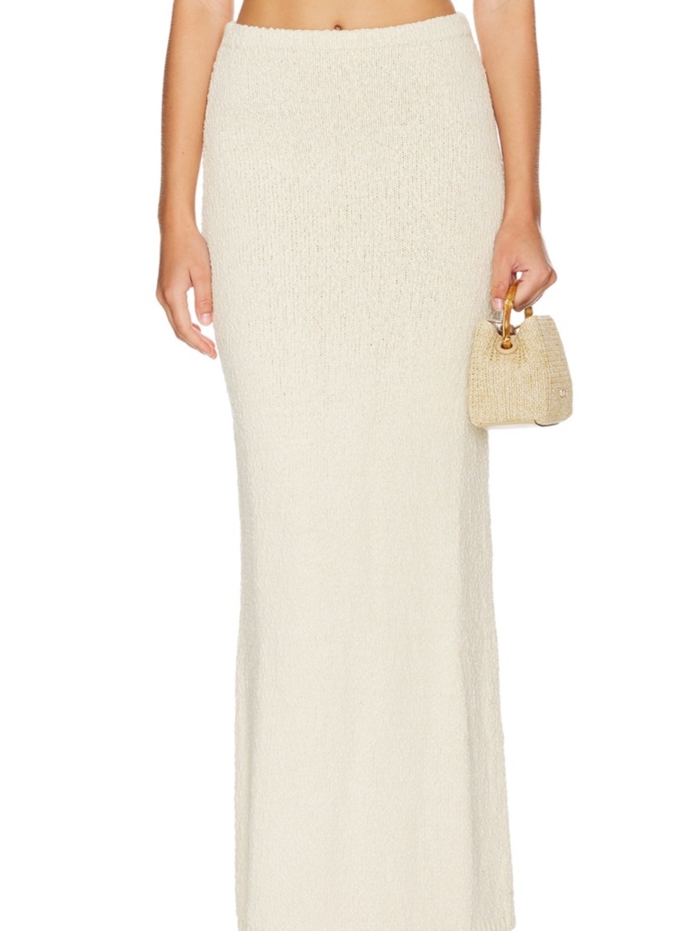 Lovers + Friends Cream Bouclé Maxi Skirt